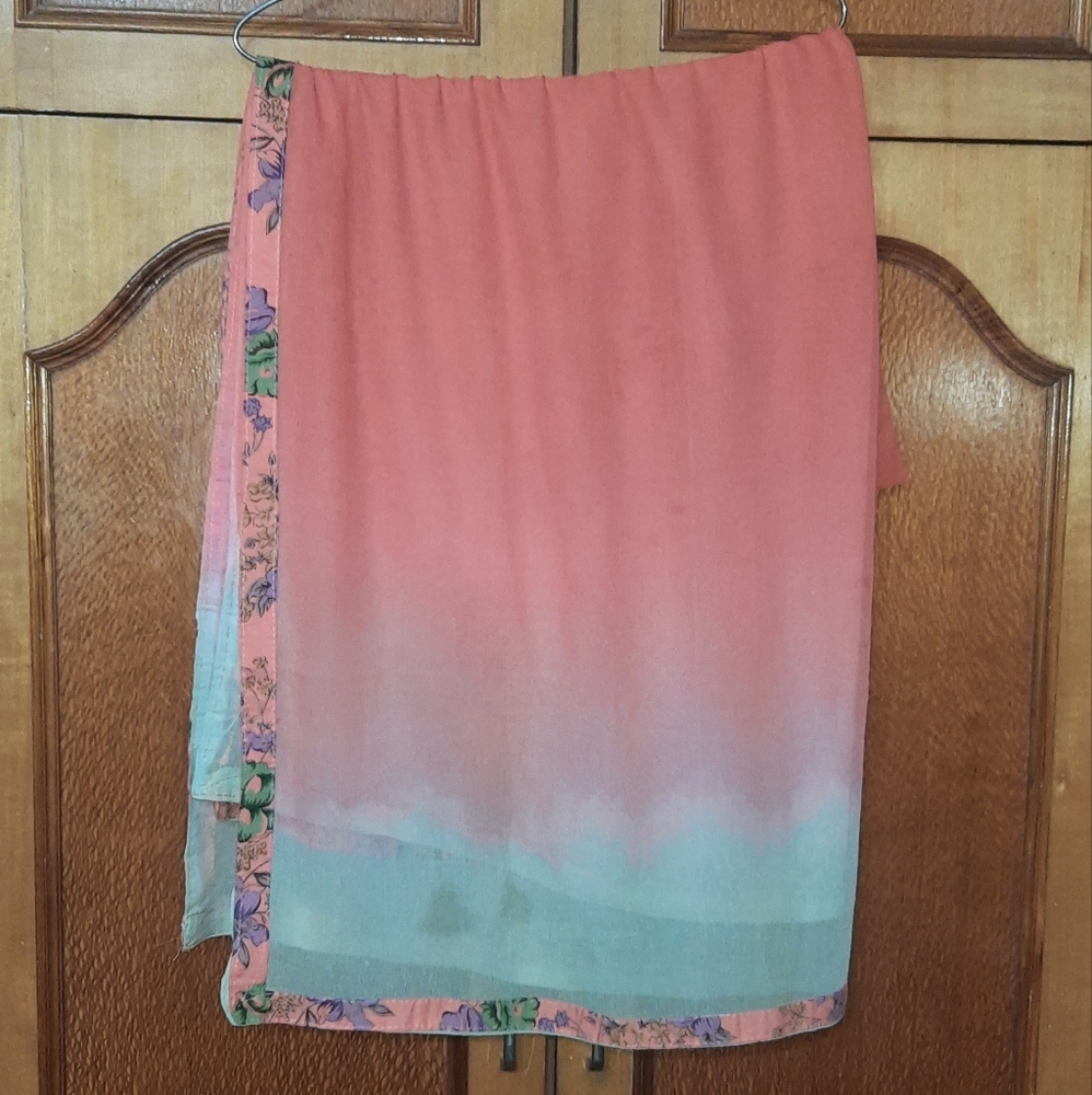 Peach Color Salwar Suit Dupatta - Picture 4 of 6